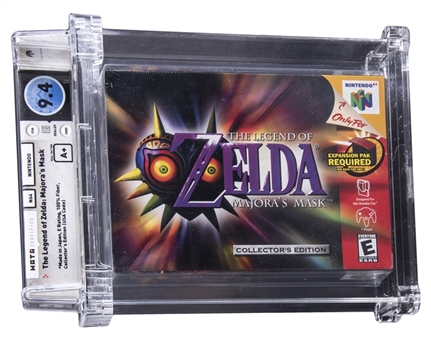 2000 N64 Nintendo (USA) "The Legend of Zelda: Majoras Mask" Sealed Video Game - WATA 9.4/A+